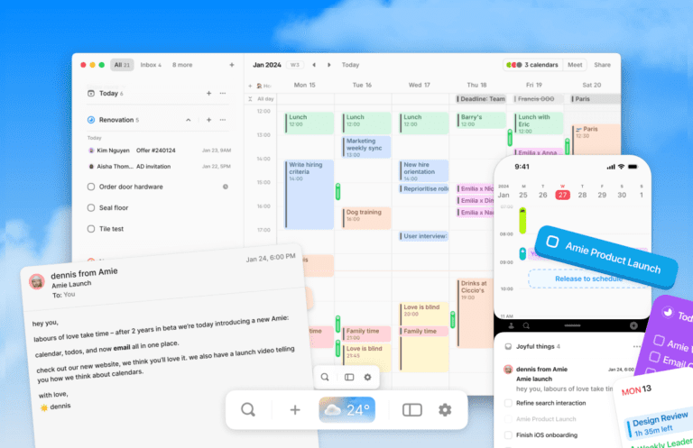 Amie Brings Your Email Inbox To Her Calendar App