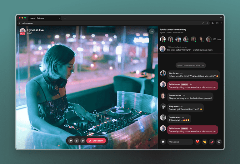 Patreon Tests An Inherent Mode Of Live Video Where Creators