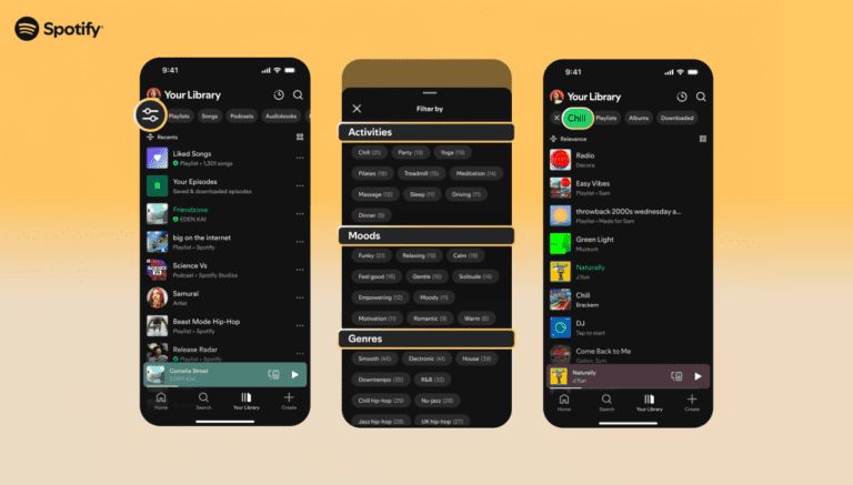 The New Spotify "smart Filters" Allow You To View The