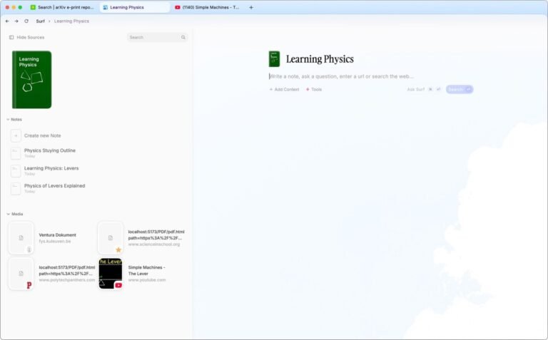 Deta's Surf App Is A Merger Of A Ai Browser