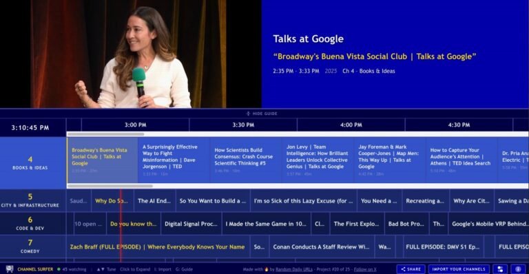 Channel Surfer Lets You Watch Youtube Like It's Old School Cable