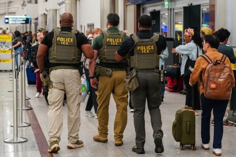 Federal Immigration Agents Filmed Making Arrests At Airport As Trump