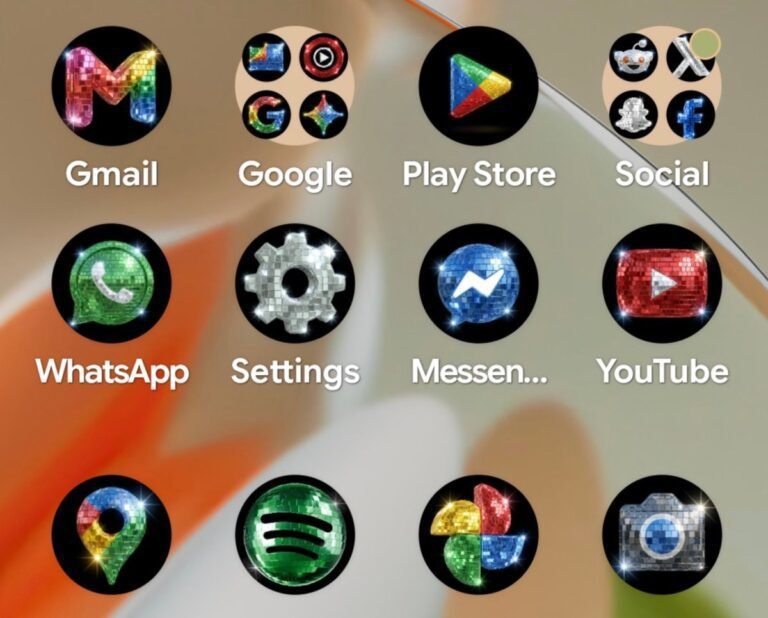 Google Prefers Glitter With Disco Ball Icons: "are You Sure