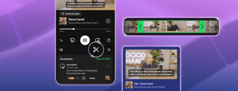 Spotify now lets you “clip” moments from your favorite podcast Spotify Now Lets You "clip" Moments From Your Favorite Podcast