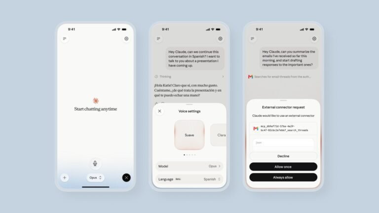 Anthropic Updates Claude Voice Mode With More Capable Models